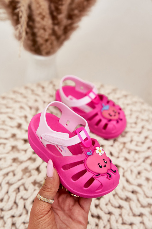 sandalias Infantil con sujetadores adhesivos OAoce 83615 Ipanema Summer XIV color rosa