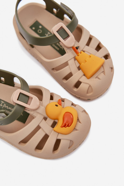 sandalias Infantil con sujetadores adhesivos 83619 Ipanema Summer XV Baby beige