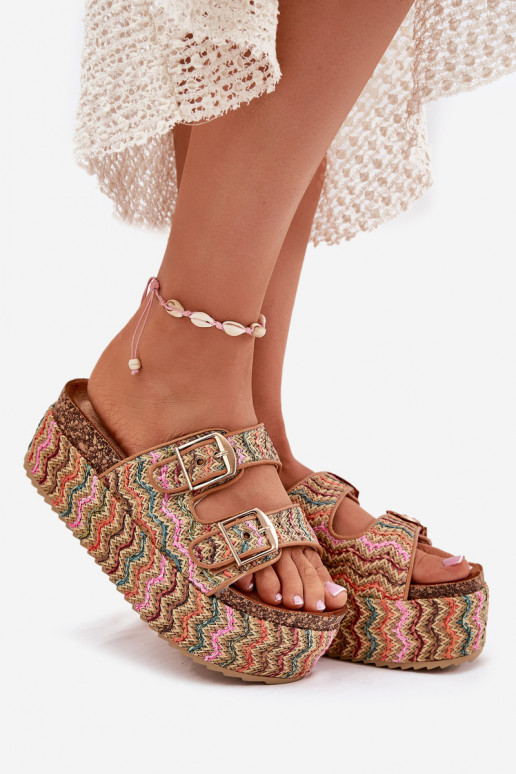zapatillas de mujer con una plataforma Con Trenza I con hebillasmi Colores diferentes Eradriana zapatillas de mujer con una plataforma Con Trenza I con hebillasmi Colores diferentes Eradriana