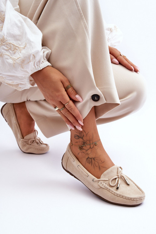 Mocasines de ante elegantes beige Si Passione Mocasines de ante elegantes beige Si Passione