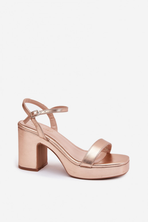 Eko Sandalias de mujer con tacones. color oro rosa Lillita Eko Sandalias de mujer con tacones. color oro rosa Lillita