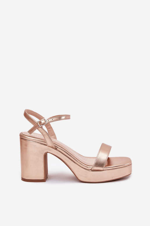 Eko Sandalias de mujer con tacones. color oro rosa Lillita Eko Sandalias de mujer con tacones. color oro rosa Lillita
