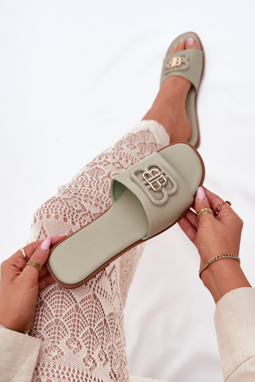 isósceles zapatillas de mujer Con decoraciones Detalem color verde Nenitta