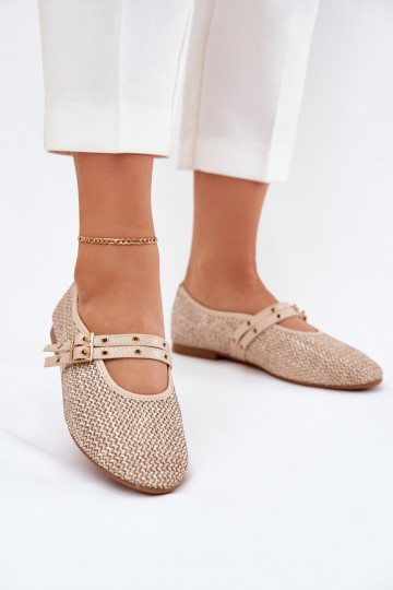 bailarinas Con Trenza I Paskami beige Partheda