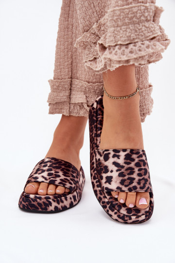Zapatillas de mujer con plataforma Dovasse con estampado de leopardo 2