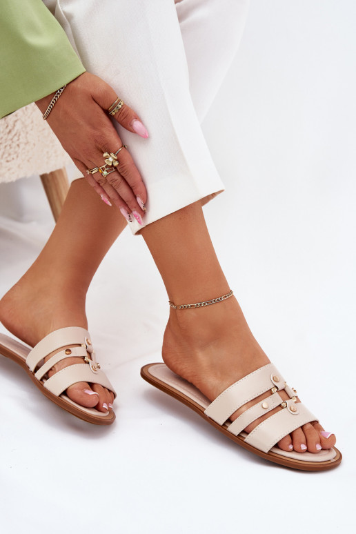 isósceles zapatillas de mujer Ze color doradom Detalem beige Noroti