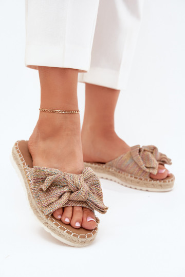 Zapatillas de mujer de varios colores con plataforma, trenzado y lazo "Alpireda" 2