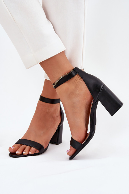 Eko Piel Sandalias de tacón alto para mujer. de color negro Irini Eko Piel Sandalias de tacón alto para mujer. de color negro Irini