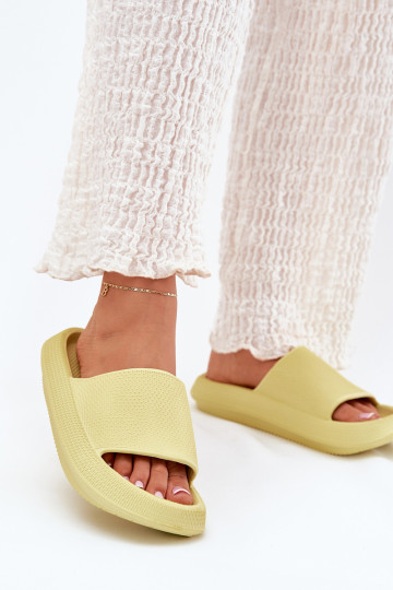 Femenino Pantuflas ligeras de espuma Sobre una suela gruesa Caliza Querceria