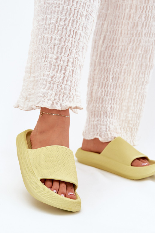 Femenino Pantuflas ligeras de espuma Sobre una suela gruesa Caliza Querceria