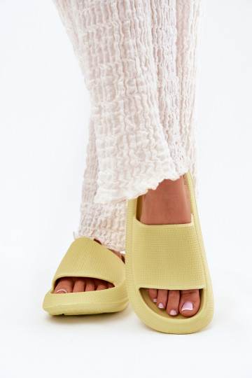 Femenino Pantuflas ligeras de espuma Sobre una suela gruesa Caliza Querceria 2