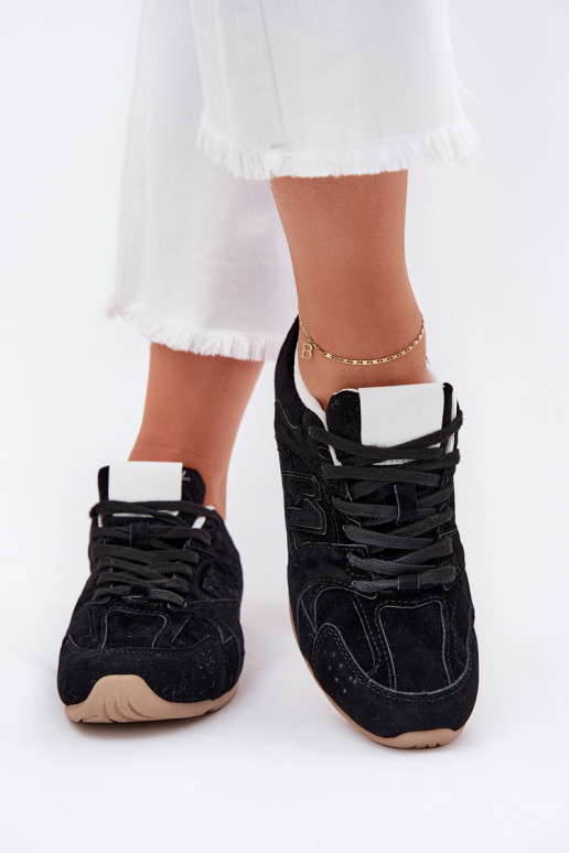 zapatillas Femenino Z de gamuza ecológicau de color negro Dorella