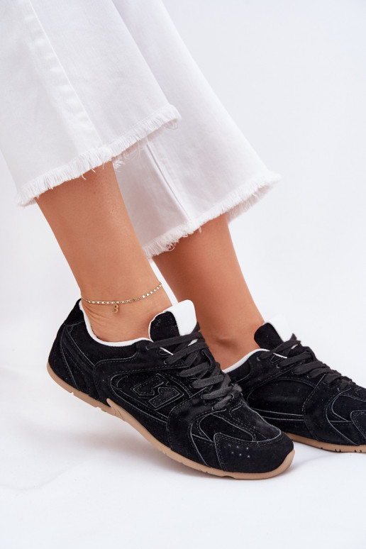 zapatillas Femenino Z de gamuza ecológicau de color negro Dorella