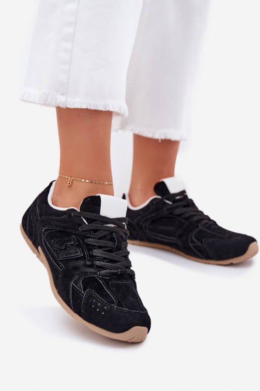 zapatillas Femenino Z de gamuza ecológicau de color negro Dorella