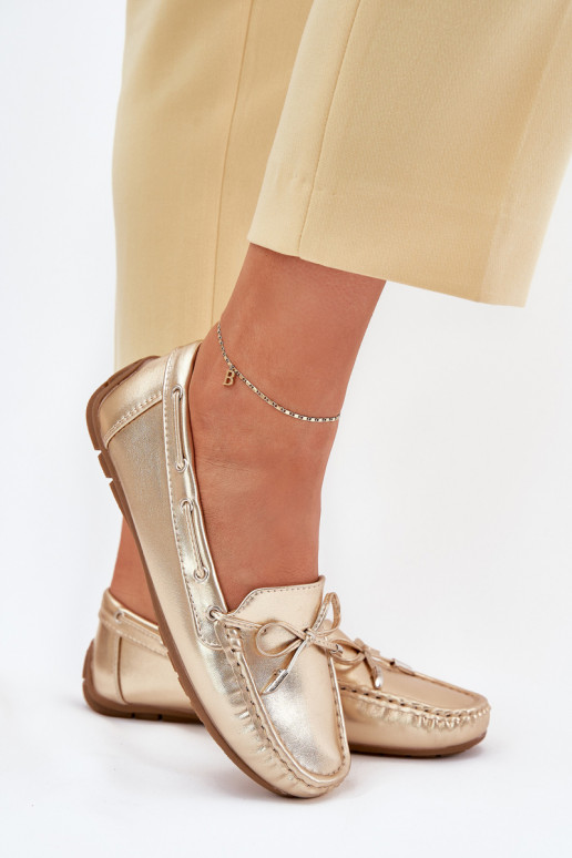 Femenino Eko Piel Mocasines color dorado Si Passione Femenino Eko Piel Mocasines color dorado Si Passione