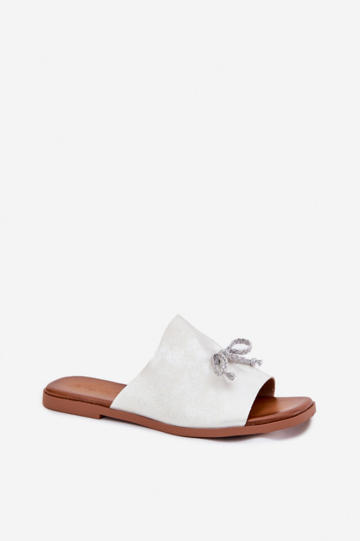 zapatillas de mujer con tacones anchos Con decoraciones ENiązaniem color plata Norela