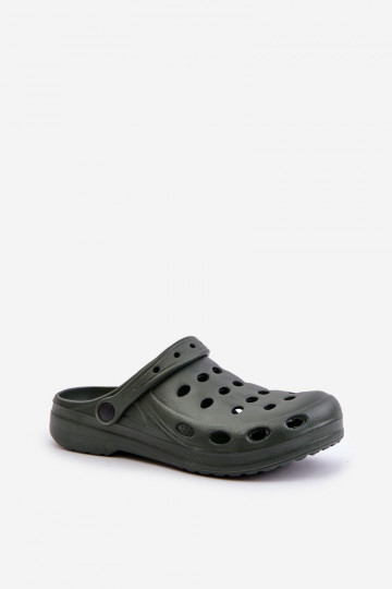 Chanclas para hombres en color caqui "Do Ogrodu Basen"