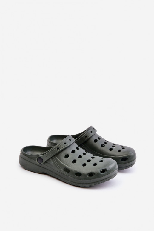 Chanclas para hombres en color caqui...