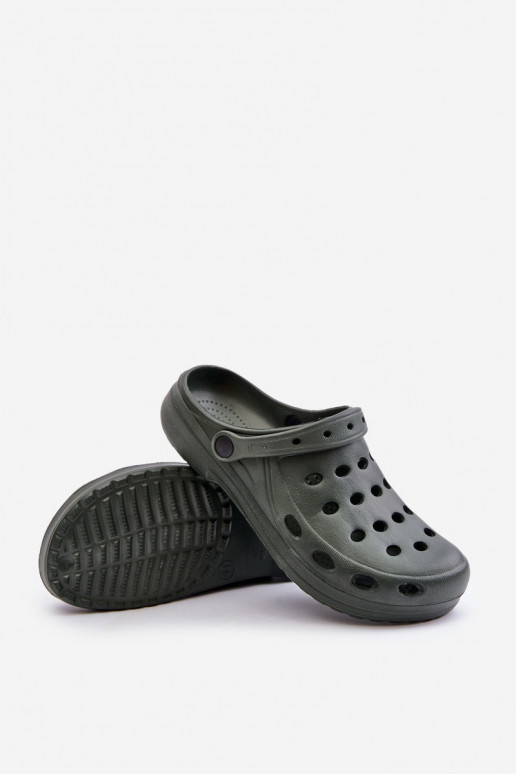 Chanclas para hombres en color caqui...