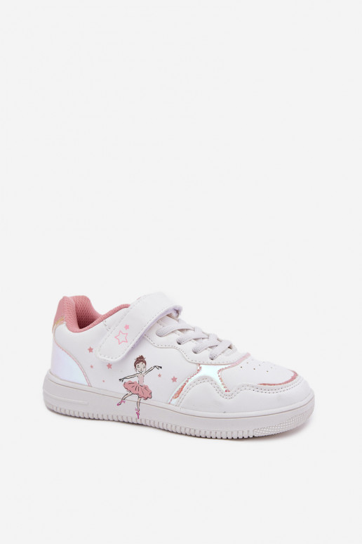 Infantil zapatillas Bailarina el color blanco Ulinasse