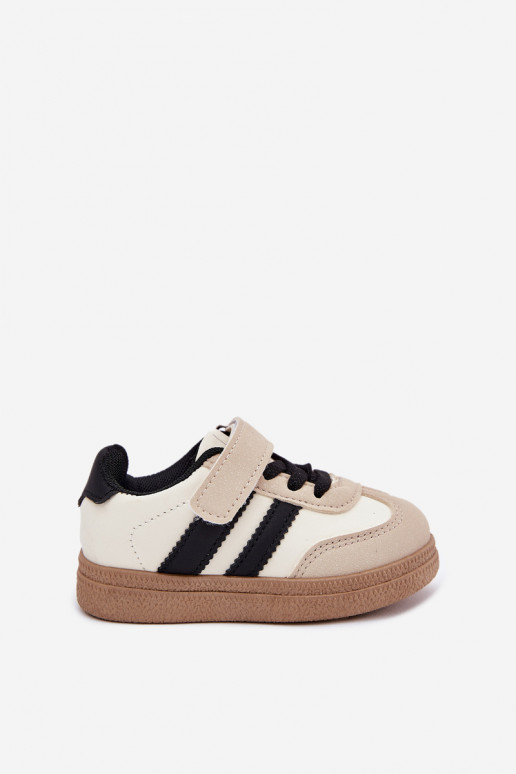 zapatillas Zapatillas modelo zapatos. Infantil con sujetadores adhesivos beige Adelina