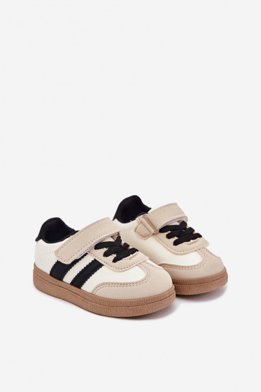 zapatillas Zapatillas modelo zapatos. Infantil con sujetadores adhesivos beige Adelina