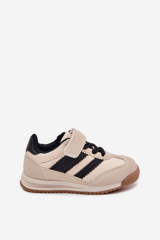 zapatillas de deporte para niños zapatillas con sujetadores adhesivos beige Viona