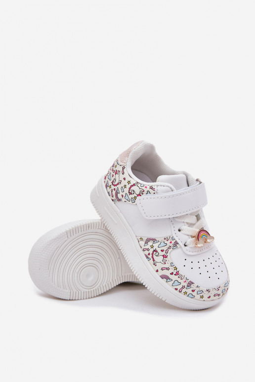 zapatillas de deporte para niños zapatillas unicornios el color blanco Thalia
