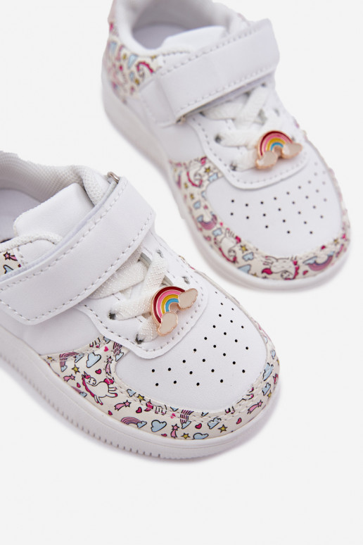 zapatillas de deporte para niños zapatillas unicornios el color blanco Thalia