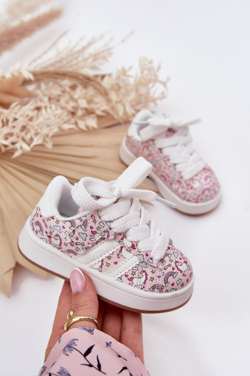 Zapatillas deportivas infantiles con tema de unicornio, color rosa "Ilana"