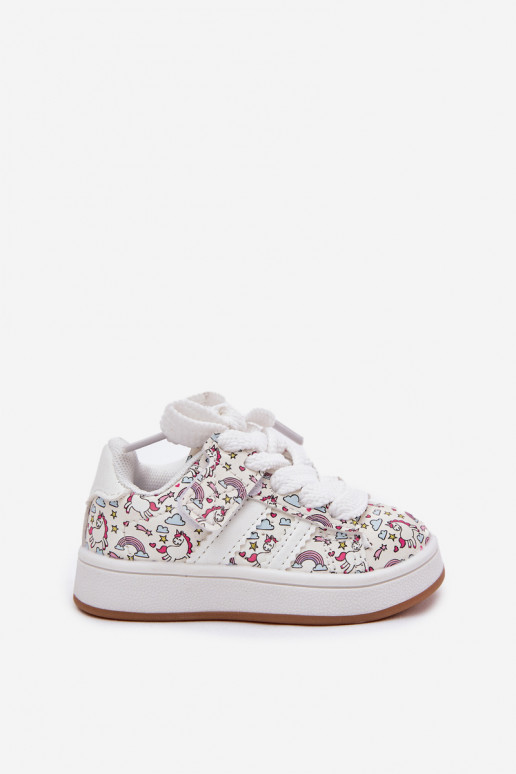 zapatillas Infantil con un tema Jednorożca el color blanco Ilana