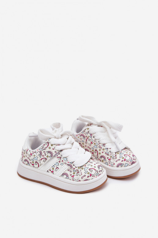zapatillas Infantil con un tema Jednorożca el color blanco Ilana