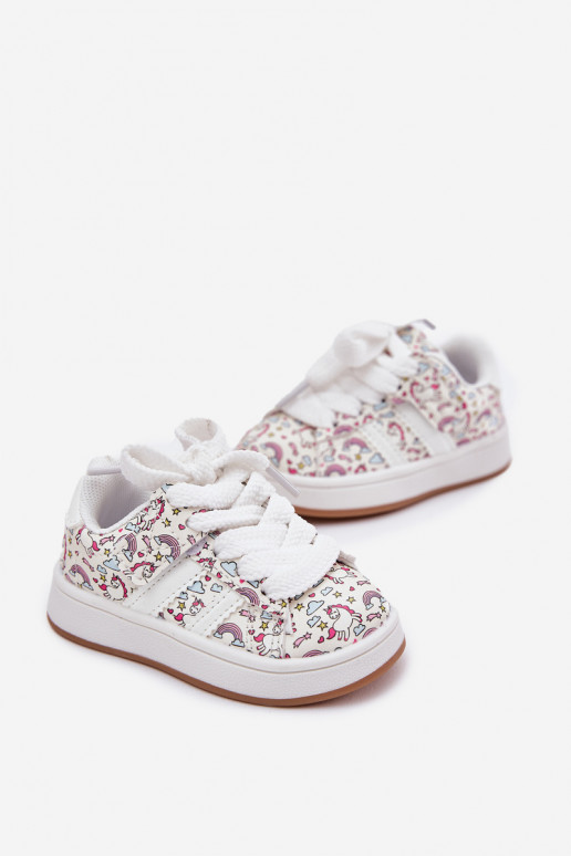zapatillas Infantil con un tema Jednorożca el color blanco Ilana