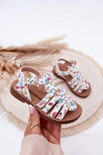 Sandalias infantiles de piel sintética de varios colores "Tai tuririana"