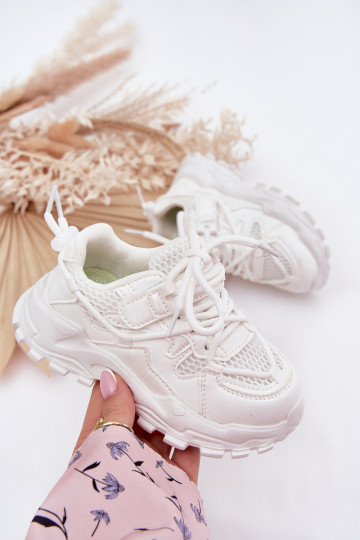 Zapatillas deportivas para niños en color blanco