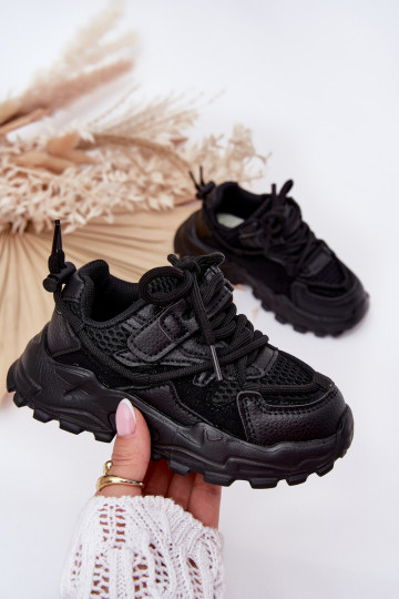 Zapatillas deportivas para niños en color negro