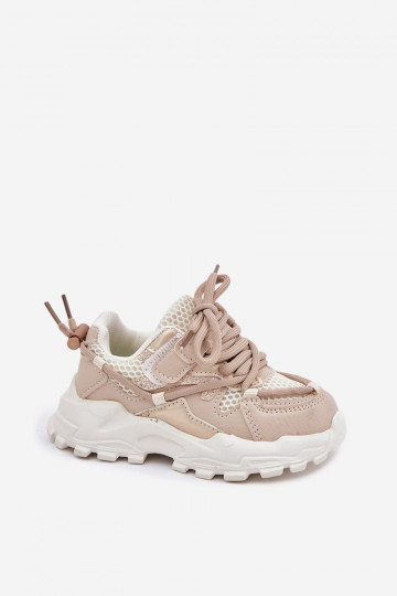 Zapatillas deportivas para niños en color arena 2