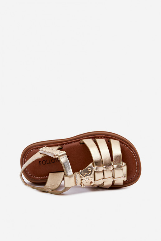 Infantil sandalias Con decoraciones Detalem color dorado Serina