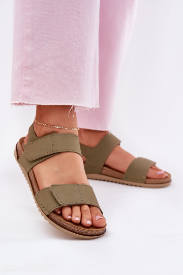 Sandalias de mujer Inblu AA0001KU de color verde