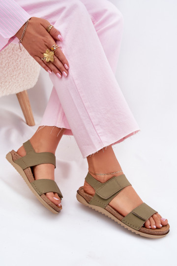 Sandalias de mujer Inblu AA0001KU de color verde 2