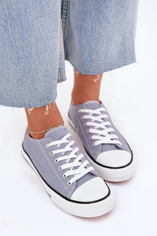 Femenino modelo clásico zapatos casuales color azul Omertá