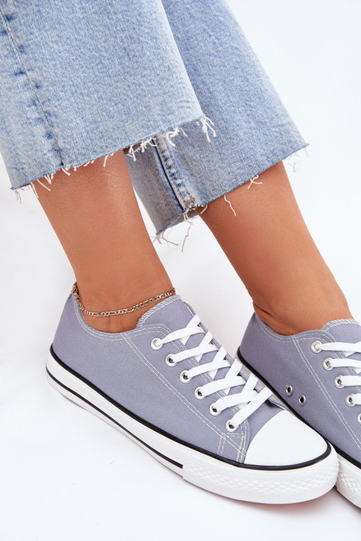 Femenino modelo clásico zapatos casuales color azul Omertá