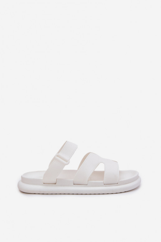 Goma zapatillas de mujer con correas el color blanco Tavirae