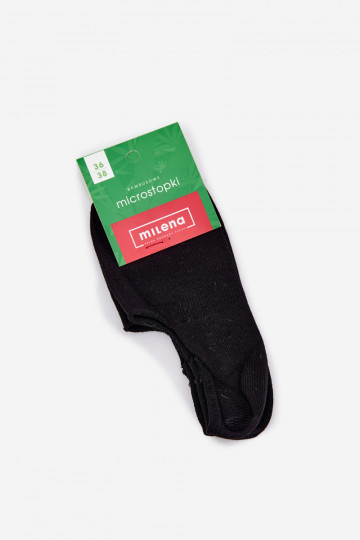 Calcetines de bambú de microfibra para mujer color negro 2