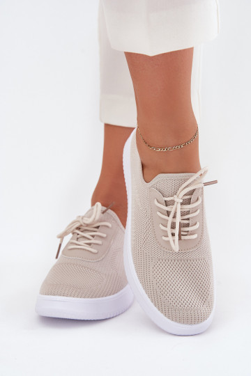 Un modelo convincente zapatillas con una plataforma Femenino beige Kalyra 2