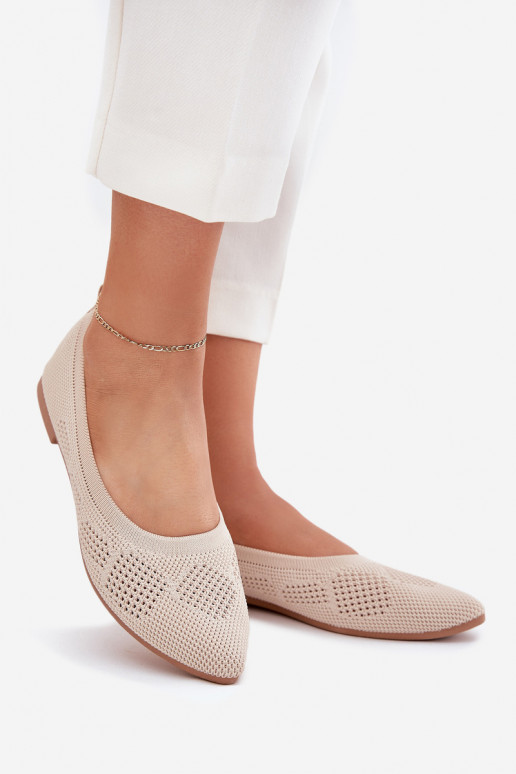 Bailarinas de tela Femenino beige Zelira