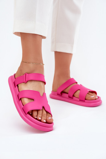 Goma zapatillas de mujer con correas color rosa Tavirae 2