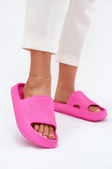 zapatillas de mujer con una plataforma Separar color rosa Ameira 2