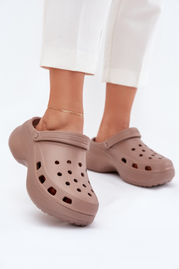 Zapatillas ligeras zapatillas de mujer con suelas masivas de moda Big Star RR274A121 beige 2