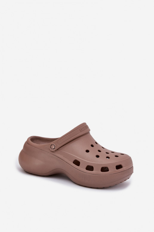 Zapatillas ligeras zapatillas de mujer con suelas masivas de moda Big Star RR274A121 beige